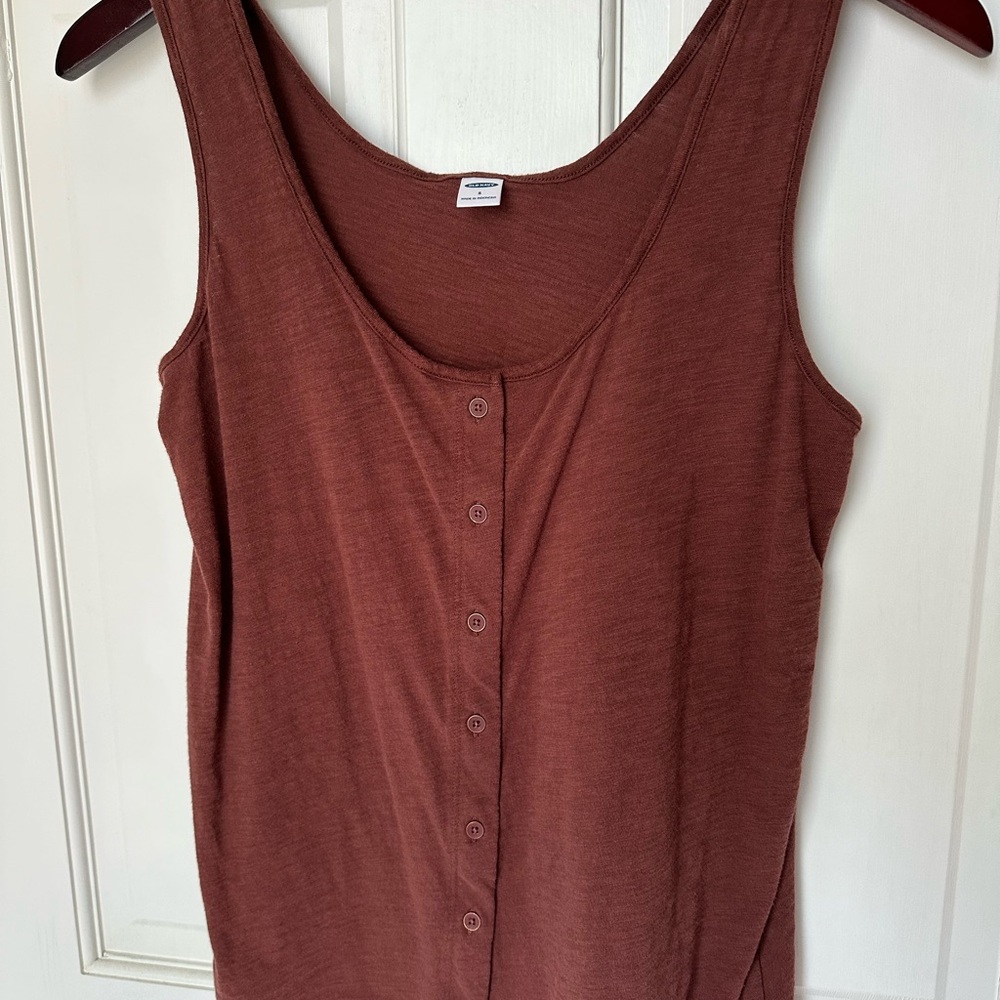 Old Navy Women's Red Brown Sleeveless Top Small